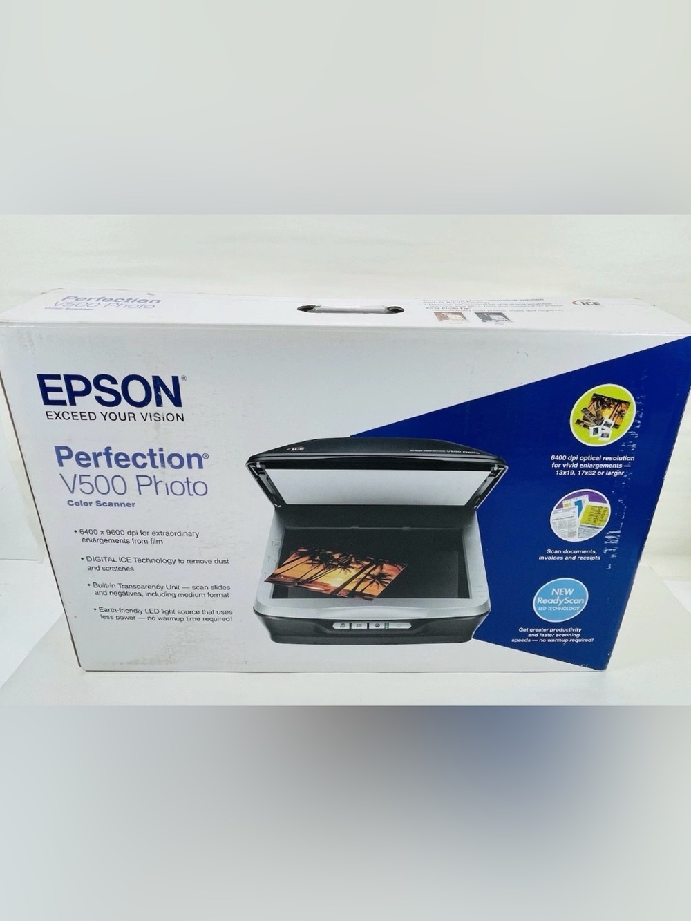 Epson Perfection V500 Photo Color Scanner New In Box!!